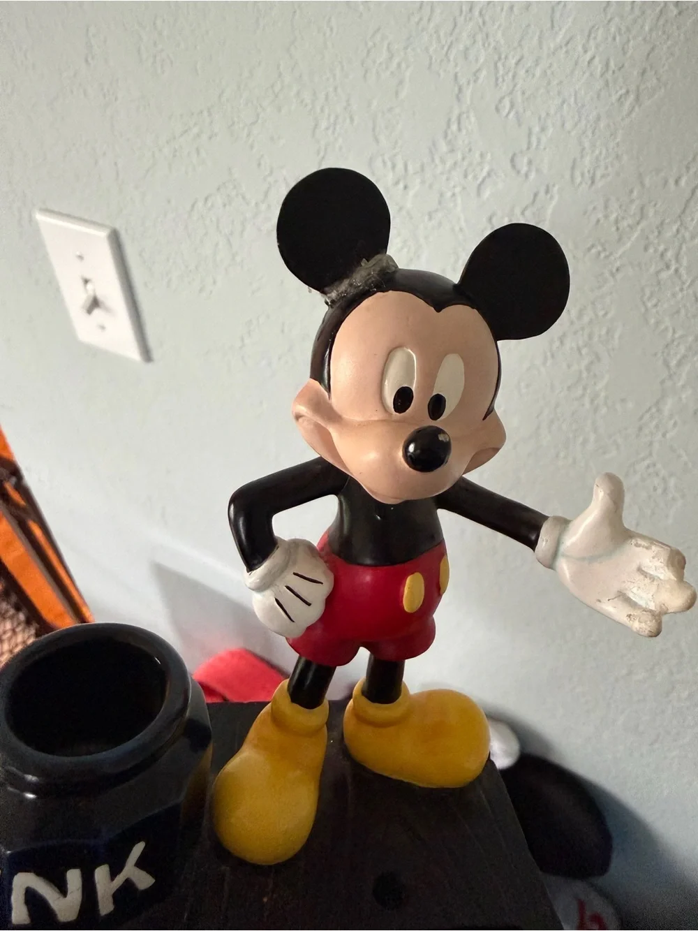 Vintage Disney Parks Mickey Mouse Desk Organizer Pen Holder Walt Disney